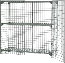 Global Industrial Commercial 1-Tier 2 Door Wire Mesh Security Locker, Gray