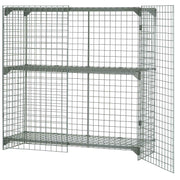 Global Industrial 4' x 2' x 4' / Grey / Industrial Storage Lockers