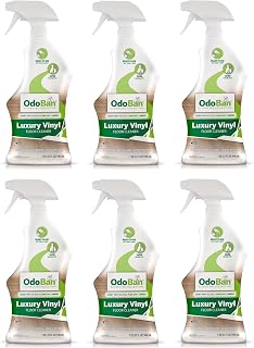 OdoBan Ready-to-Use Luxury Vinyl Floor Cleaner, Streak Free and Neutral PH Formula, Made in the USA, Scentless, 32 Oz Spray 6-Pack