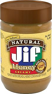 Jif Natural Creamy Peanut Butter Spread and Honey, 16 Oz. Jar