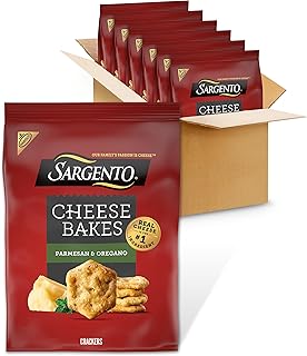 NABISCO Sargento® Cheese Bakes Parmesan & Oregano Crackers, Cheese Crackers, 6 Bags