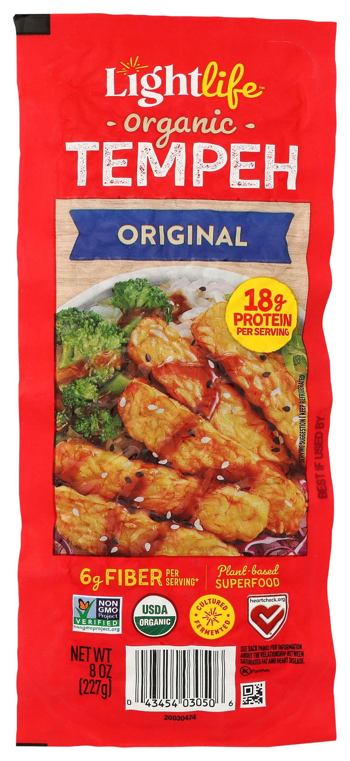 Original Organic Tempeh by Lightlife – 8 Ounce, Steak, Model 0043454030506
