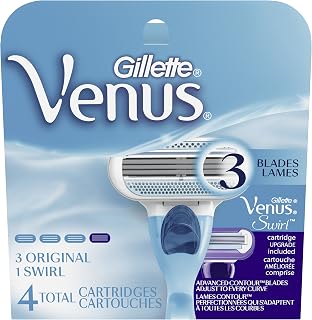 Original + Gillette Venus Swirl Women's Razor Blades - 4 Refills
