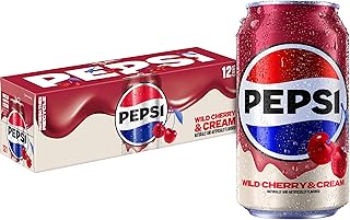 Pepsi Cola Wild Cherry & Cream, 12 fl oz Cans (12 Pack)