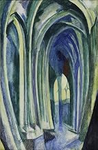 XcBAIHOUD Canvas Reproduction Mural Painting Paintings Popular Saint Séverin No l'arcobaleno di Robert Delaunay for Wall Decoration 60x90cm