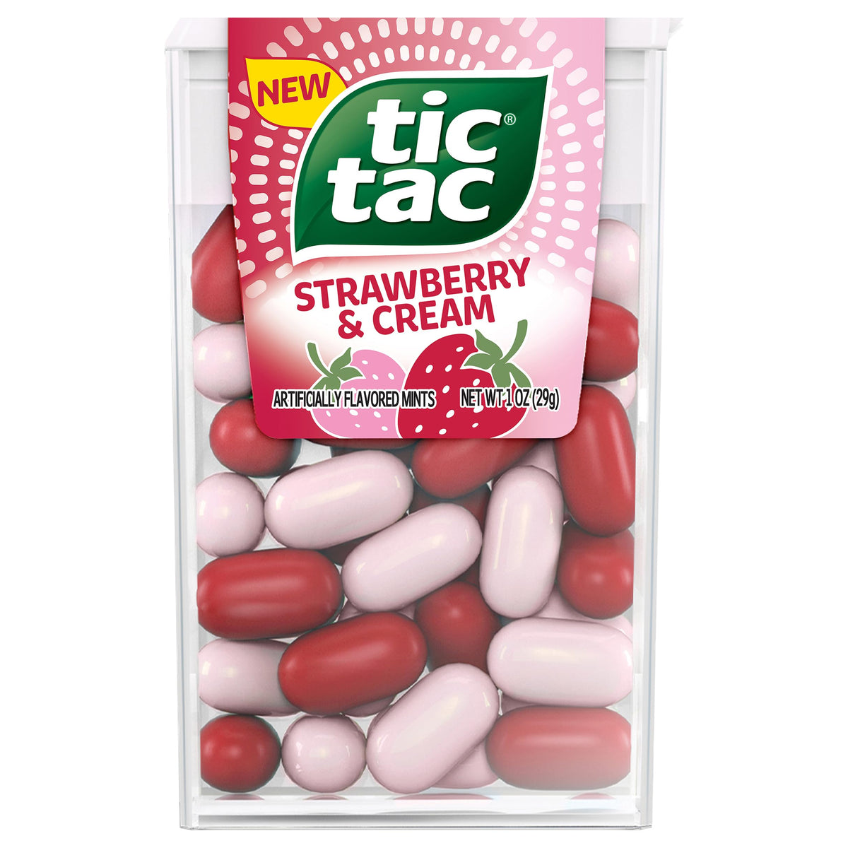 Strawberry & Cream Mints 1 oz by Tic Tac – Commercial Grade