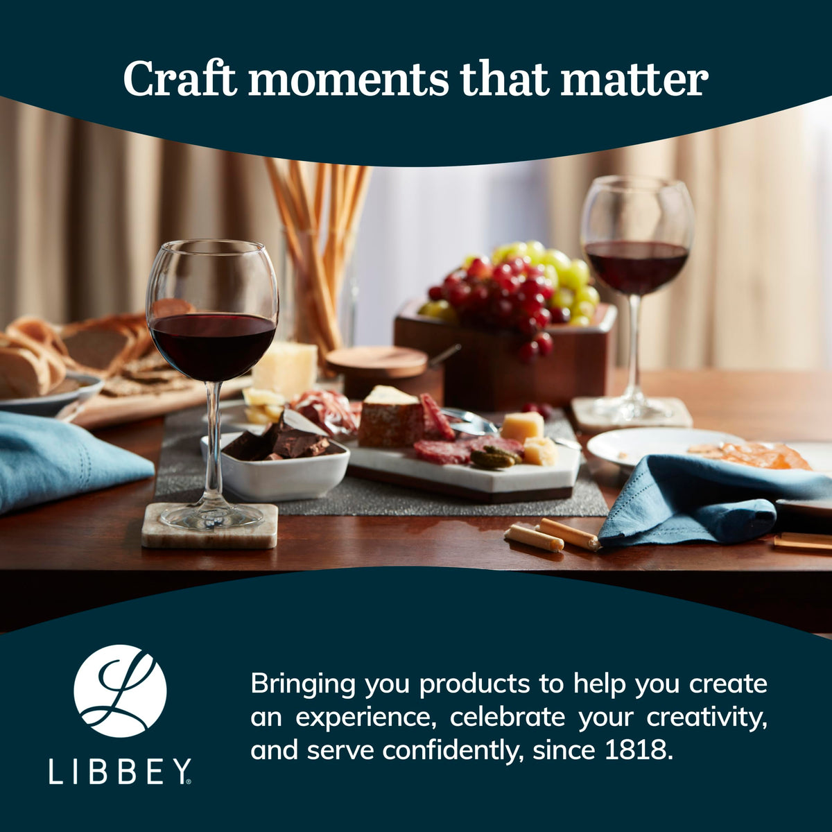 Libbey Balloon Red 6 / 6 count / Vina Wine Glasses