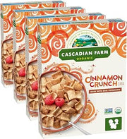 Cascadian Farm Cereal Cinnamon Crunch Organic, 9.2 Ounce (Pack of 4)