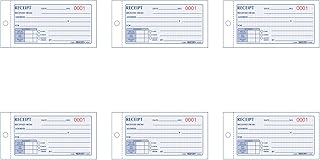 Rediform Small Money Receipt Book, 5 x 2-3/4, Carbonless Duplicate, 50 Sets/Book, 6 Packs