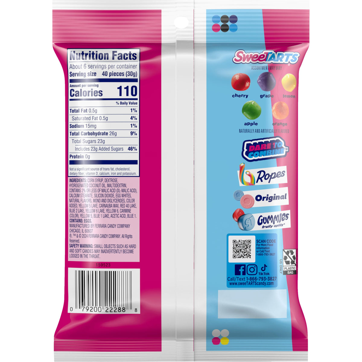 Mini Chewy by SweeTARTS – 6 Ounce (Pack of 1), Orange, Model SW-2288