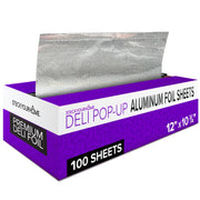 Stock Your Home 12" Inch / Silver / 100 Aluminum Foil