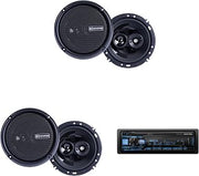 Alpine UTE-63BT Bluetooth Receiver PRX603 6.5 in 2-Pair Bundle | Mech-less Bluetooth receiver bundled with two pairs of PRX603 6.5 in 3-way speakers.