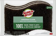 Scotch-Brite Greener Clean Heavy Duty Scrub Sponge, 3 Scrub Sponges