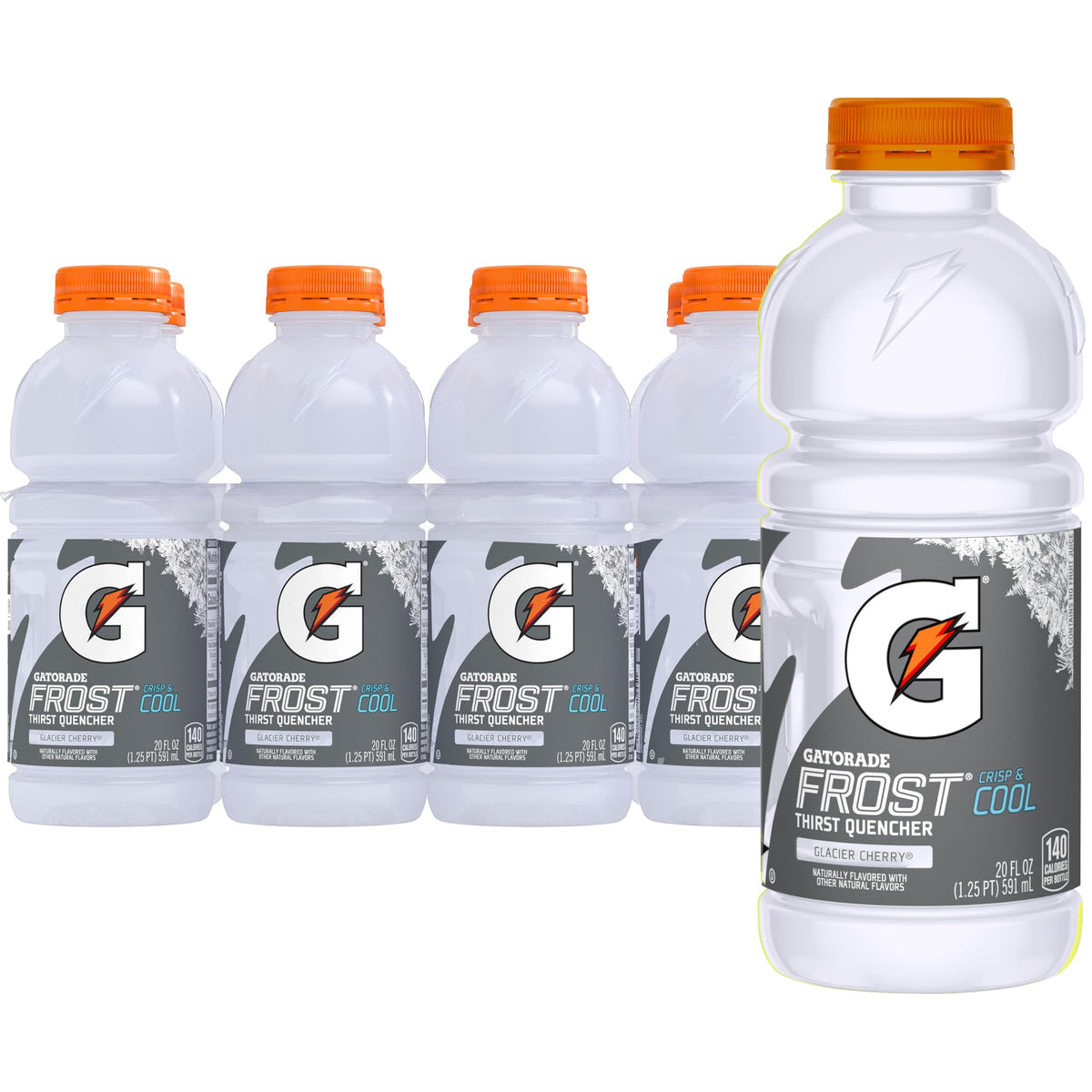 Gatorade white / Glacier Cherry / 20 Fl Oz (Pack of 8) Sports Drinks