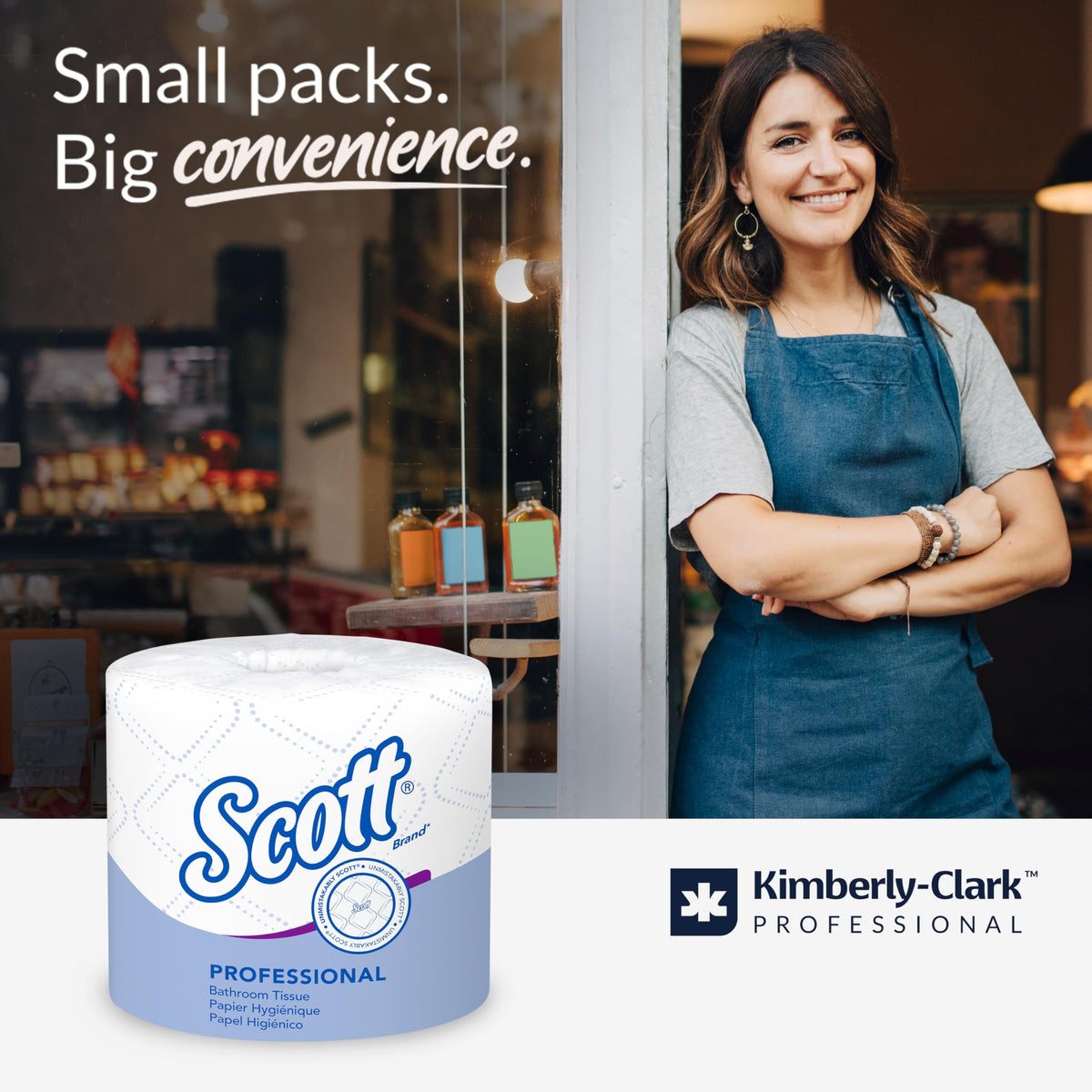 Scott Professional White / 550 Sheet (Pack of 40) / 40 Rolls Paper & Plastic