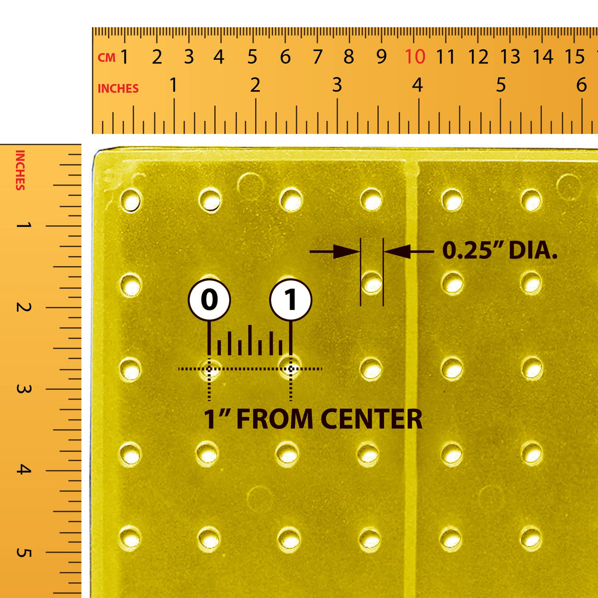 700770-YEL-6B50 TWO-SIDED PEGBOARD FLOOR DISPLAY NON- REVOLVING ROUND STUDIO BASE. PANEL SIZE: 16" W X 60" H by Azar Displays – X-Large, Plastic, Black, Model 700770-YEL-6C50