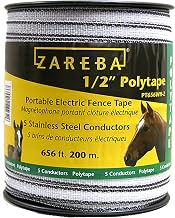 Zareba PT656WH-Z 1/2-Inch 200m Polytape,White