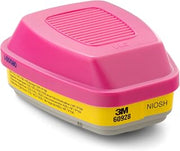 3M P100 Respirator Cartridge/Filter 60928, NIOSH Approved, 1 Pair