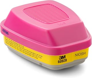 3M P100 Respirator Cartridge/Filter 60928, NIOSH Approved, 1 Pair