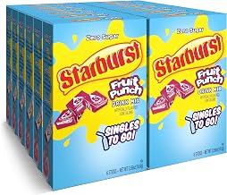 Singles To Go! Starburst Water Drink Mix, Fruit Punch, 72 Packets