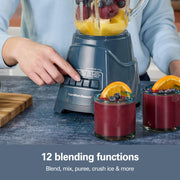 Power Elite Blender For Smoothies With Wave Action System by Hamilton Beach – 40 Oz. Glass Jar (Pack of 1), 40.0 fluid_ounces, Glass, Kitchen Makeover Blue, Model 58155