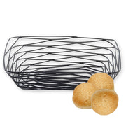 Tablecraft 9.125" x 6.125" x 2.325" / Black / Modern Display Baskets