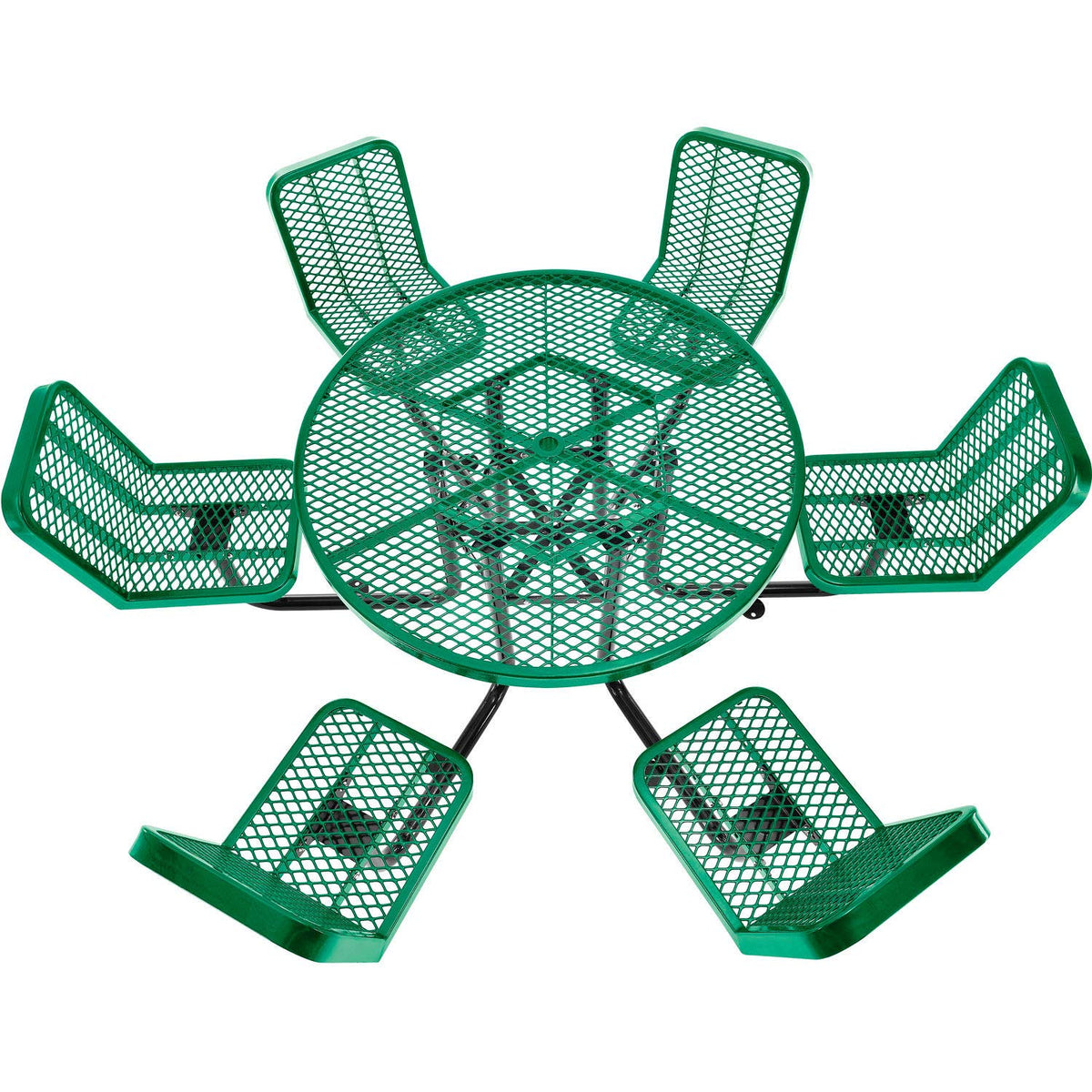Global Industrial Green / 46" Dia. x 29" H / Industrial Picnic Tables