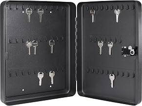 Barska Wall Mount Key Cabinet with Combination Code – Steel Locking Key Organizer Box for Home, Office, Business, Rental Property, and Commercial Use