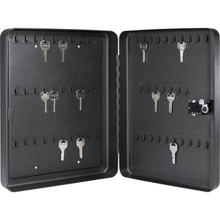 Wall Mount 57 Position Key Cabinet with Combination Code by Barska – 57 Keys, 57.0 load, Alloy Steel, Black
