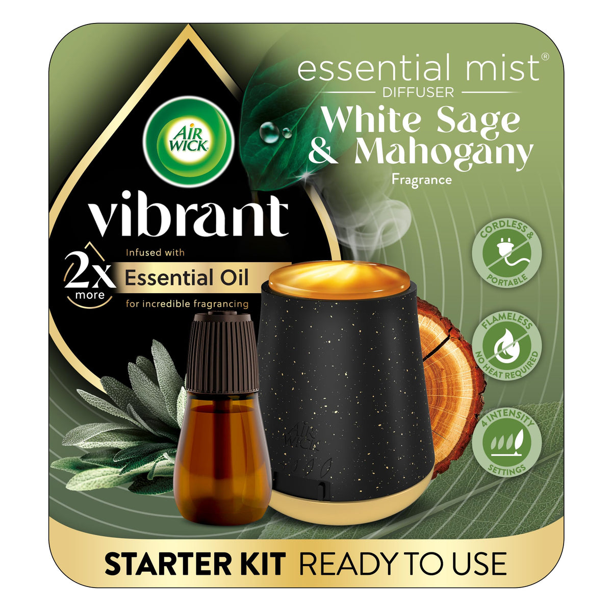 Air Wick 0.67 Fl Oz (Pack of 3) / White Sage & Mahogany / Multicolor Electric