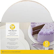 Wilton 10 Inch Round Cake Boards, Fits 8in, 9in Cakes, 12 Count