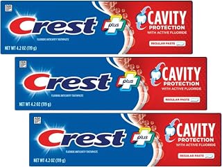 Crest Cavity Protection Toothpaste, Regular Paste, 4.2 Oz (Pack of 3)