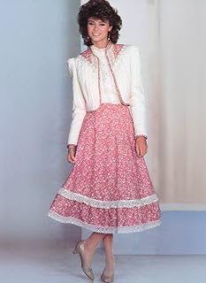Simplicity S3214 Women's Vintage Gunne Sax Separates Sewing Pattern by Jessica McClintock, Sizes 16-24