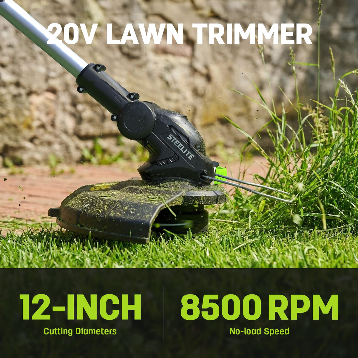 40V 17 in Electric Lawn Mower Combo with String Trimmer and Leaf Blower by Steelite – Forest Green, Model AZDG512+AZDG308-1-NEW