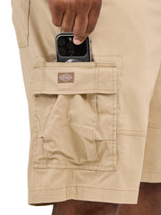 Men's Big & Tall Extreme Motion Carolina Cargo Short by Lee – Cotton Blend, Buff, Model 112369173