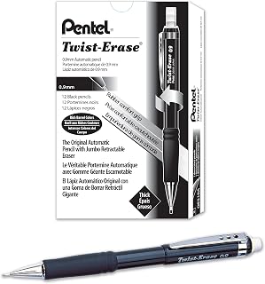 Pentel Twist-Erase III Mechanical Pencil, (0.9mm), Black Barrel