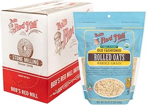 Bob's Red Mill Organic Old Fashioned Rolled Oats, 16oz (4 Pack)