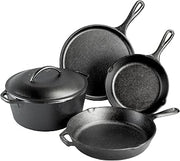 Lodge Cast Iron 5-Piece Set, PFAS-Free Pre-Seasoned Kitchen Set