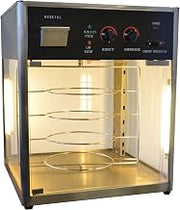 Omcan 20427 Commercial Counter Top Pizza Food Warmer Display Case 4 Shelf's DH18