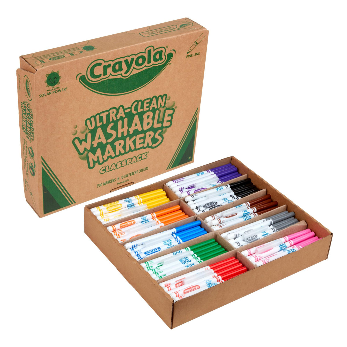 BIN588211 Washable Classpack Markers by Crayola – 1 Count (Pack of 1), Classpack, CLEAR, Model FBA_CYO588211 588211