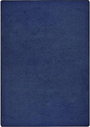 Joy Carpets Endurance Solid Colored Area Rug in Color Midnight Sky, 4' x 6'