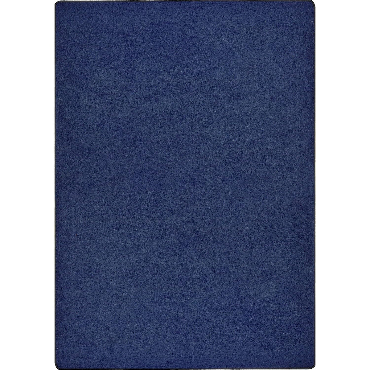 Endurance Solid Colored Area Rug in Color Midnight Sky by Joy Carpets – 4' x 6' (Rectangular), Polyester, Midnight Sky, Model 80N-03