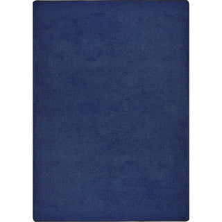 Endurance Solid Colored Area Rug in Color Midnight Sky by Joy Carpets – 4' x 6' (Rectangular), Polyester, Midnight Sky, Model 80N-03