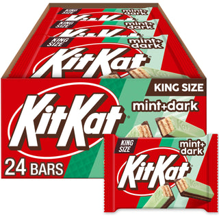 DUOS Dark Chocolate Mint Wafer King Size by Kit Kat – 3 Ounce (Pack of 24), Pack of 24, Model 20034000318258