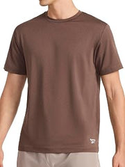 Reebok Men's Sonic Bolt Short Sleeve Crewneck T-Shirt, Standard Fit, Lightweight Cool Touch Jersey Fabric