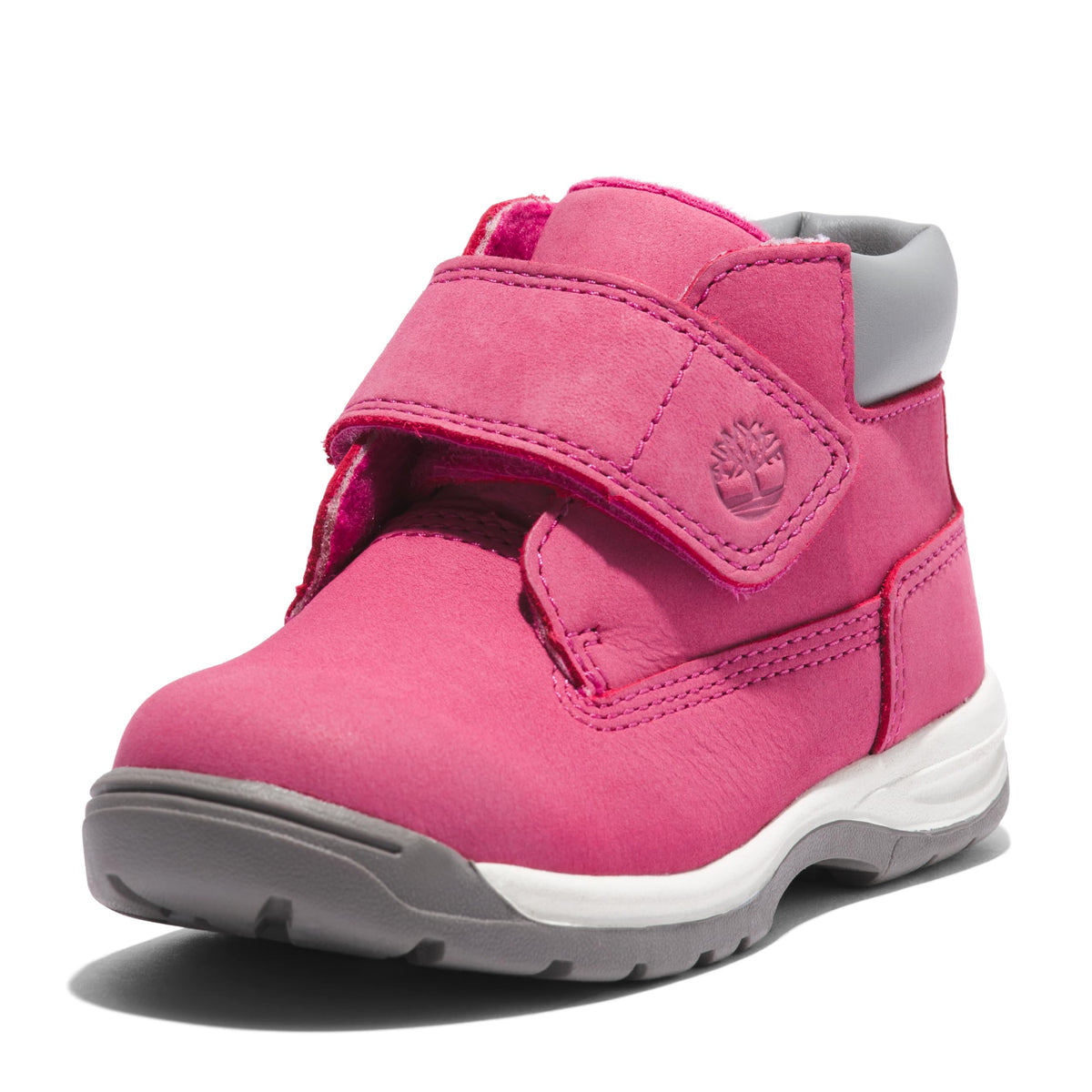 Toddler Timber Tykes Mid Hook & Loop Boot by Timberland – 7 Toddler, Leather, Fuscia Rose