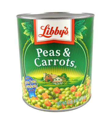 Libby Peas and Carrots - no. 10 can by Seneca Foods Corporation – 12.5 x 18.75 x 7.25 inches, Pack of 6