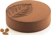 Silikomart Kit Leaf 1200 Cylindrical Silicone Mold 7.08 Inch Diameter x 1.96 Inch High, with Leaf-Imprinting Silicone Mat