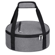 MIAOJIE Insulated Round Food Carrier, Single Layer, Gray