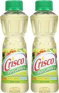 Crisco Pure Canola Oil, 16 Fluid Ounce (Pack of 2)